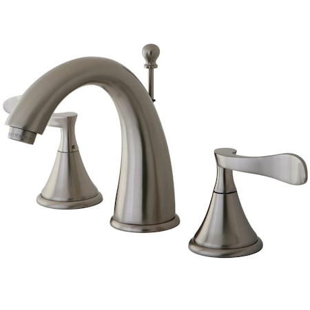 Kingston Brass 8" Widespread Bathroom Faucet, Brushed Nickel KS2978CFL
